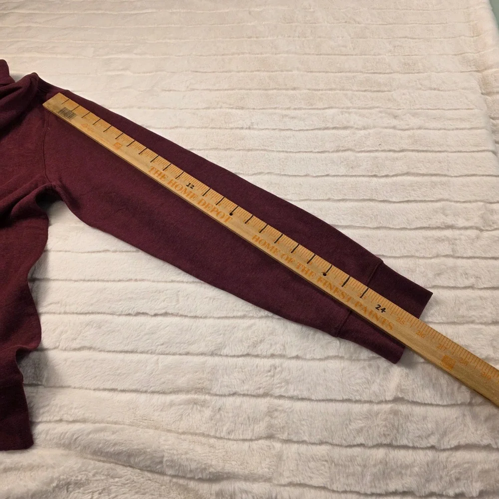 Polo Ralph Lauren Luxury Jersey Quarter Zip Pullover Sweater Mens M Burgandy